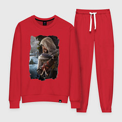 Костюм хлопковый женский Assassins Creed Mirage Асасин Крид Мираж, цвет: красный