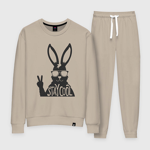 Женский костюм Stay cool rabbit / Миндальный – фото 1