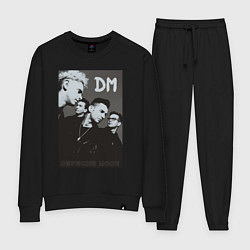 Костюм хлопковый женский Depeche Mode 90 Violator, цвет: черный