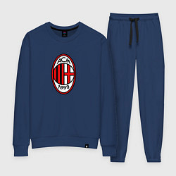 Костюм хлопковый женский Футбольный клуб Milan, цвет: тёмно-синий