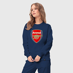 Костюм хлопковый женский Arsenal fc sport, цвет: тёмно-синий — фото 2