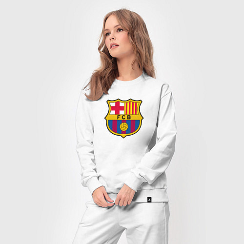 Женский костюм Barcelona fc sport / Белый – фото 3