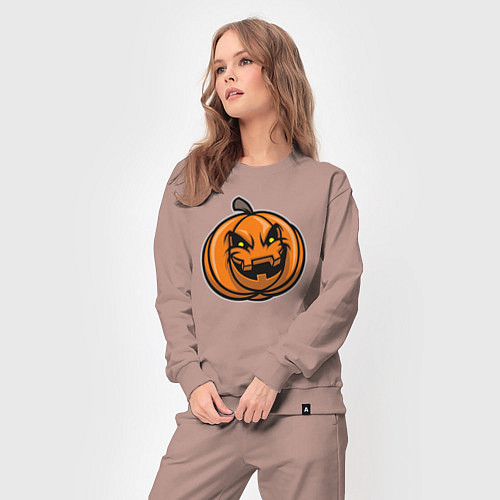 Женский костюм Pumpkin Halloween / Пыльно-розовый – фото 3