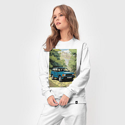 Костюм хлопковый женский Land Rover - Range Rover 1998, цвет: белый — фото 2