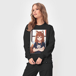 Костюм хлопковый женский Spice and Holo, цвет: черный — фото 2