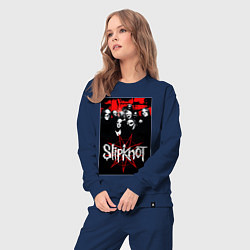 Костюм хлопковый женский Slipknot - all, цвет: тёмно-синий — фото 2