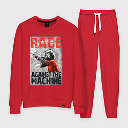 Костюм хлопковый женский RATM - curly vocalist, цвет: красный