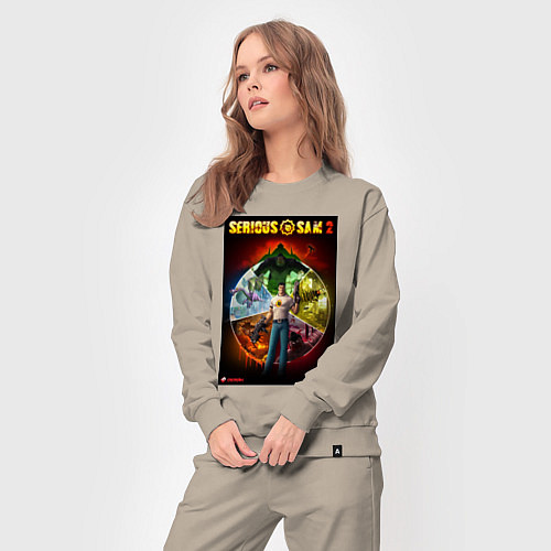 Женский костюм Serious Sam 2 - all bosses / Миндальный – фото 3