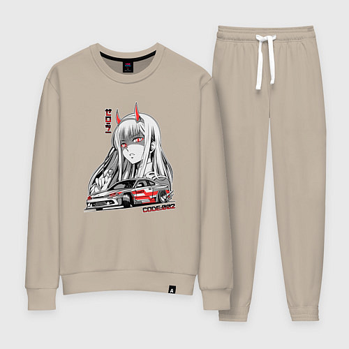 Женский костюм Nissan Silvia S15 Drift Zero Two / Миндальный – фото 1