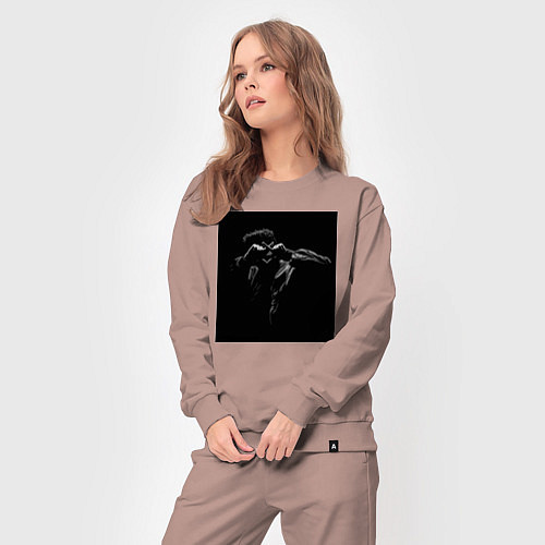 Женский костюм Xo weeknd / Пыльно-розовый – фото 3