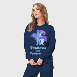 Костюм хлопковый женский Величие и могущество Трикси, цвет: тёмно-синий — фото 2