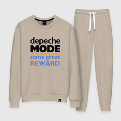Костюм хлопковый женский Depeche Mode - Some Great Reward, цвет: миндальный