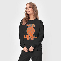 Костюм хлопковый женский Phoenix basketball 1968, цвет: черный — фото 2