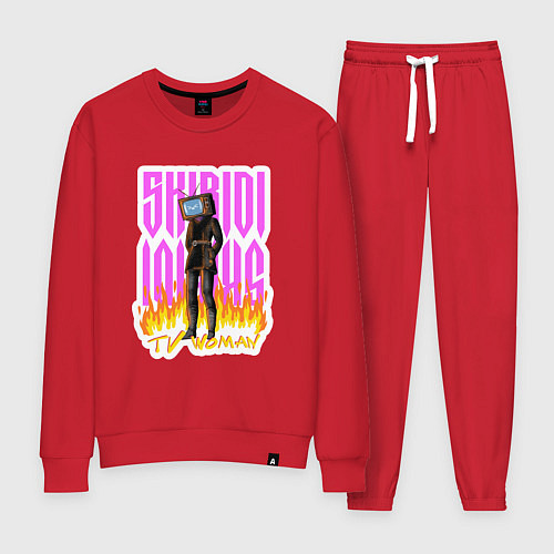 Женский костюм Милый титан ТВ Мен / Красный – фото 1