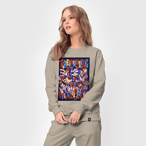 Женский костюм Удивительный цифровой цирк в сборе / Миндальный – фото 3