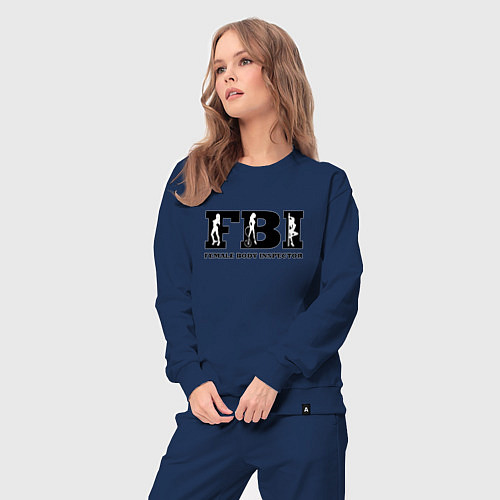 Женский костюм FBI - female body inspector / Тёмно-синий – фото 3