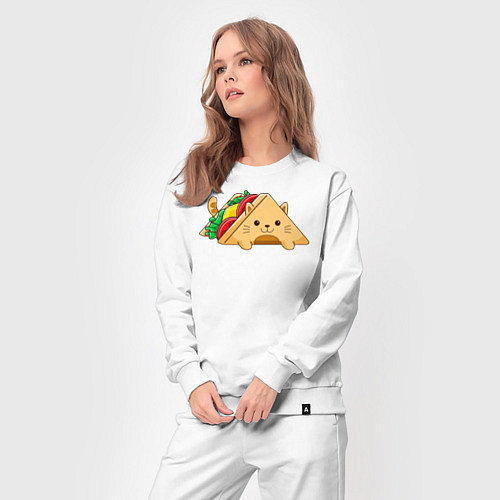 Женский костюм Кот сэндвич / Белый – фото 3