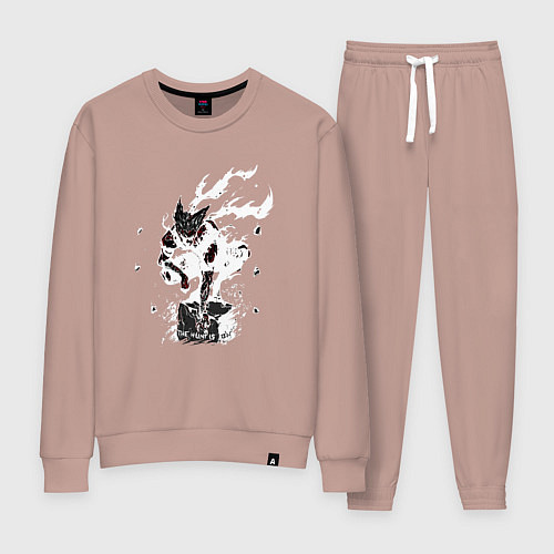 Женский костюм Гароу на камне / Пыльно-розовый – фото 1