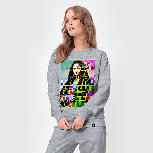 Женский костюм Mona Lisa - mosaic pop art / Меланж – фото 3