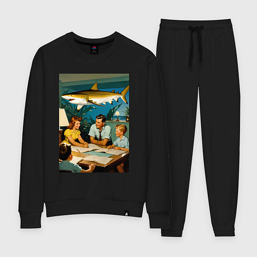 Женский костюм Семейный вечер / Черный – фото 1