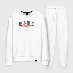 Костюм хлопковый женский Soyeon k-girls, цвет: белый