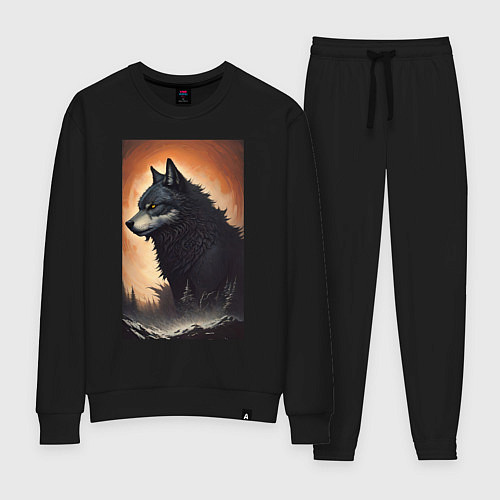Женский костюм Большой и страшный серый волк / Черный – фото 1