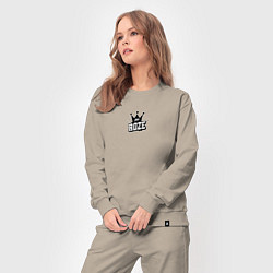 Костюм хлопковый женский Rose k-stars, цвет: миндальный — фото 2