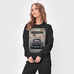 Костюм хлопковый женский Mercedes-Benz 300SL, цвет: черный — фото 2