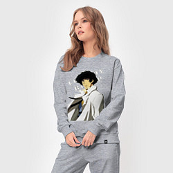 Костюм хлопковый женский Spike из аниме cowboy bebop, цвет: меланж — фото 2