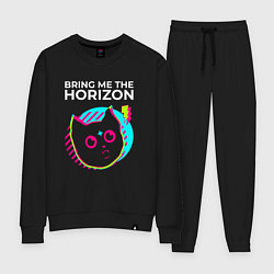 Костюм хлопковый женский Bring Me the Horizon rock star cat, цвет: черный