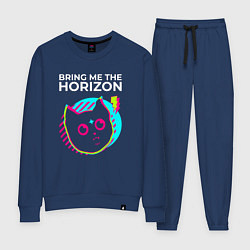 Костюм хлопковый женский Bring Me the Horizon rock star cat, цвет: тёмно-синий