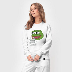 Костюм хлопковый женский Pepe feels good man, цвет: белый — фото 2