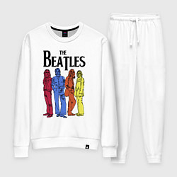 Костюм хлопковый женский The Beatles all, цвет: белый