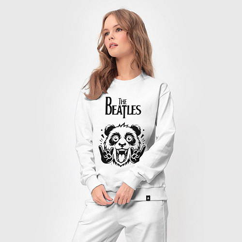 Женский костюм The Beatles - rock panda / Белый – фото 3