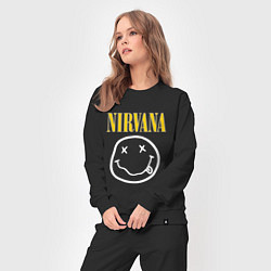 Костюм хлопковый женский Nirvana original, цвет: черный — фото 2