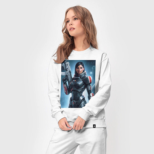 Женский костюм Mass Effect -N7 armor / Белый – фото 3