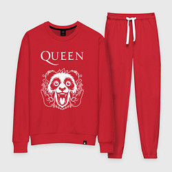 Костюм хлопковый женский Queen rock panda, цвет: красный