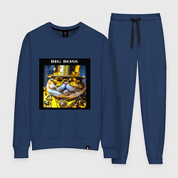 Костюм хлопковый женский Рыжий кот барон в стиле стимпанк: big boss, цвет: тёмно-синий