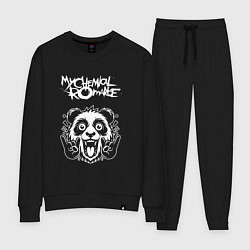 Костюм хлопковый женский My Chemical Romance rock panda, цвет: черный