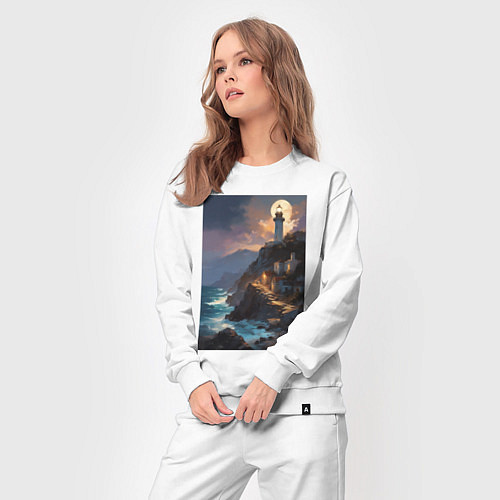 Женский костюм Маяк у обрыва / Белый – фото 3