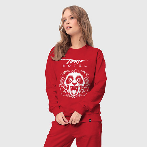 Женский костюм Tokio Hotel rock panda / Красный – фото 3