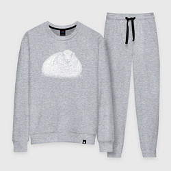 Костюм хлопковый женский Ленивая овца, цвет: меланж