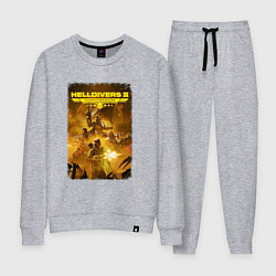 Костюм хлопковый женский Helldivers 2: Battleground, цвет: меланж