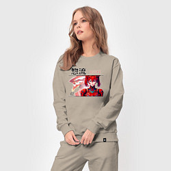 Костюм хлопковый женский Evangelion - Asuka, цвет: миндальный — фото 2