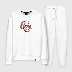 Костюм хлопковый женский Elena yarn art, цвет: белый