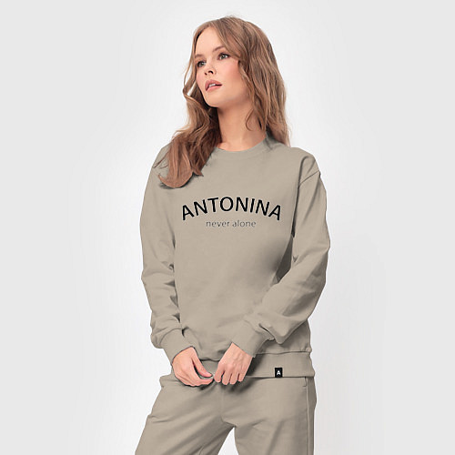 Женский костюм Antonina never alone - motto / Миндальный – фото 3
