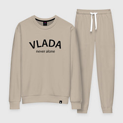 Костюм хлопковый женский Vlada never alone - motto, цвет: миндальный