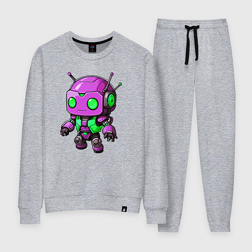 Женский костюм Фиолетовый робот инопланетянин / Меланж – фото 1
