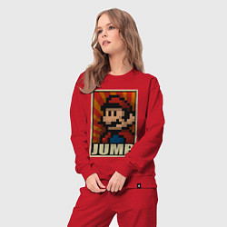 Костюм хлопковый женский Jump Mario, цвет: красный — фото 2