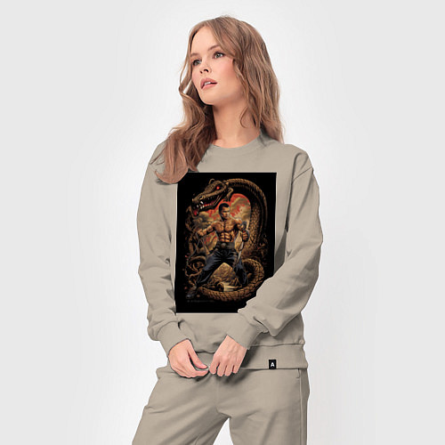 Женский костюм Боец Муай Тай / Миндальный – фото 3